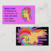 Rainbow Hair Visitenkarte (Vorne/Hinten)