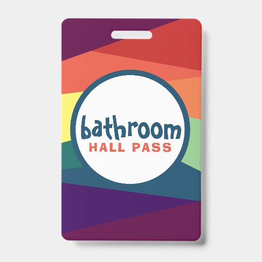 Rainbow Hall Passes für Lehrer Ausweis (Vorderseite)