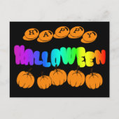 Rainbow Halloween Postkarte (Vorderseite)