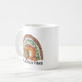 Rainbow Halloween Vibes Camper/ Anhänger Kaffeetasse (Vorderseite Links)