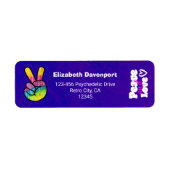 Rainbow Hand Peace Signature Peace Peace and Liebe (Vorne)