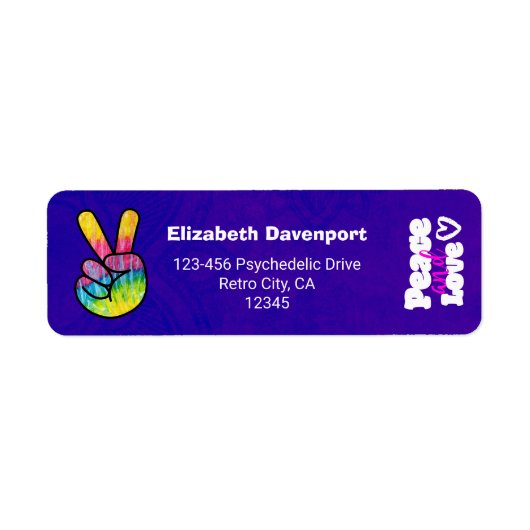 Rainbow Hand Peace Signature Peace Peace and Liebe (Vorne)