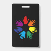 Rainbow Hände Ausweis (Rückseite)