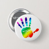 Rainbow Hände Button (Vorne & Hinten)