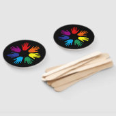 Rainbow Hände Fächer (Non-assembled)