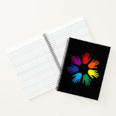Rainbow Hände Notizbuch (Innenseite)