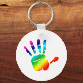 Rainbow Hände Schlüsselanhänger (Vorderseite)