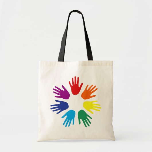 Rainbow Hände Tragetasche (Vorne)