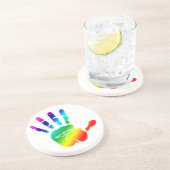 Rainbow Hände Untersetzer (Seite)