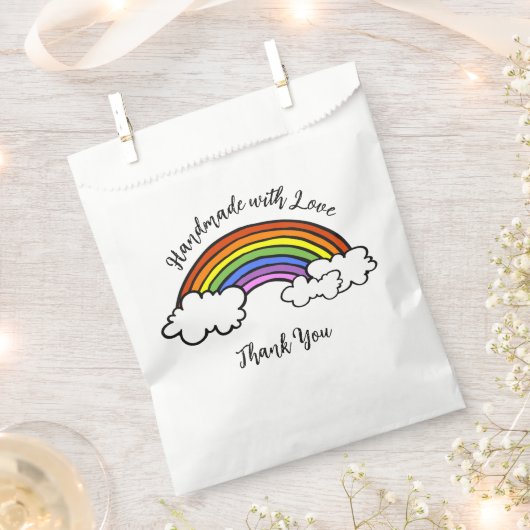 Rainbow Handmade mit Liebe Fevor Bags Geschenktütchen (Ausgeschnitten)