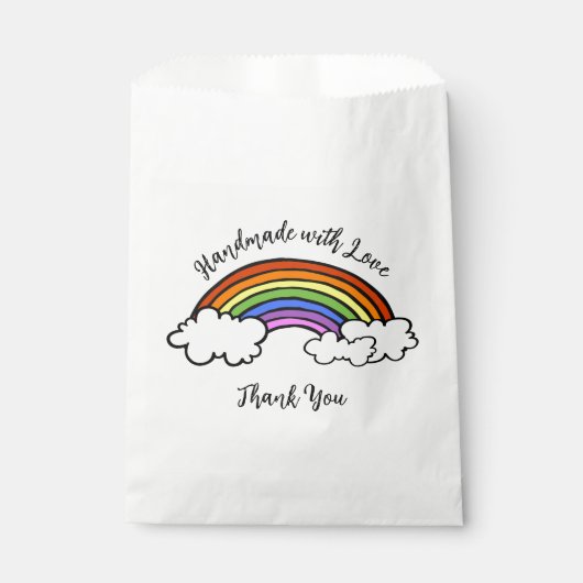 Rainbow Handmade mit Liebe Fevor Bags Geschenktütchen (Vorderseite)