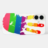 Rainbow Handprint Case-Mate iPhone Hülle (Rückseite (Horizontal))