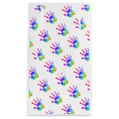 Rainbow Handprint Muster Kids Colorful Fun Kleine Geschenktüte (Vorderseite)