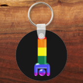 Rainbow Handstand Schlüsselanhänger (Vorderseite)