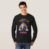 Rainbow Happy 100th Day Of School Teacher & Studen T-Shirt (Vorne ganz)