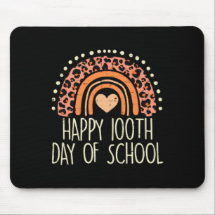 Rainbow Happy 100th Day School Niedlich 100 Days T Mousepad