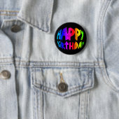 Rainbow Happy Birthday Button (Beispiel)