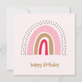 Rainbow Happy Birthday Card - Girl Card Geburtstag Feiertagskarte