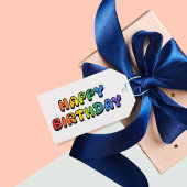 Rainbow Happy Birthday Geschenkanhänger