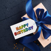 Rainbow Happy Birthday Geschenkanhänger