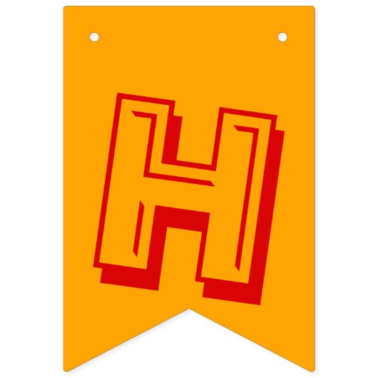 Rainbow Happy Birthday Wimpelkette (Zweite Fahne)