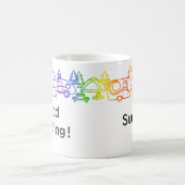 Rainbow Happy Campers Personalisierte Mug Kaffeetasse (Mittel)