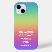 Rainbow Happy Case-Mate iPhone Hülle (Rückseite)