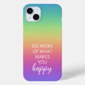 Rainbow Happy Case-Mate iPhone Hülle (Rückseite)