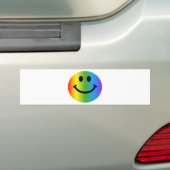 Rainbow Happy Face Autoaufkleber (Auf Auto)