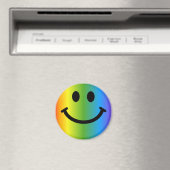Rainbow Happy Face Magnet (In Situ (Geschirrspüler))