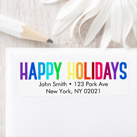 Rainbow Happy Holidays (Insitu)