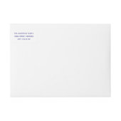 Rainbow Happy Holidays - Long Return Address Label (Vorderseite)