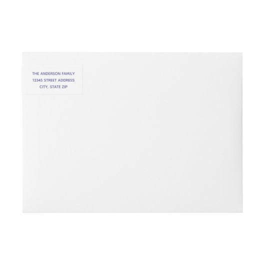 Rainbow Happy Holidays - Long Return Address Label (Vorderseite)