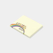 Rainbow Happy Kids DIY Your Name Post-it Notes Klebezettel (angewinkelt)
