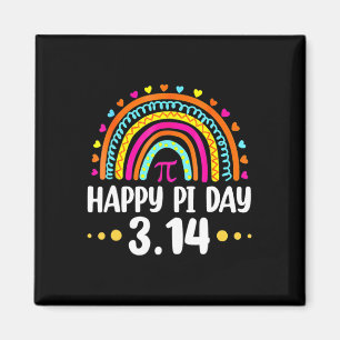 Rainbow Happy Pi Day 3 14 2025 Pi Symbol Math Lieb Magnet