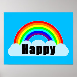 RAINBOW - Happy Poster