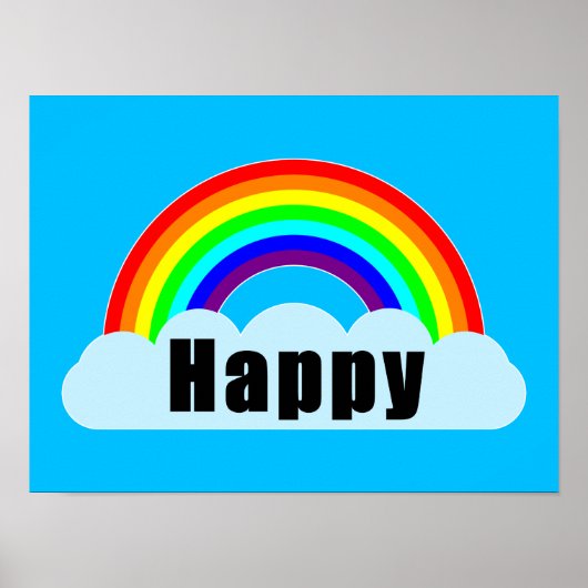RAINBOW - Happy Poster (Vorne)