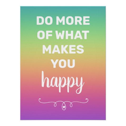 Rainbow Happy Poster (Vorderseite)