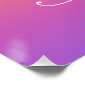 Rainbow Happy Poster (Ecke)