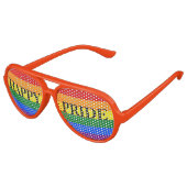 Rainbow Happy Pride Partybrille (Schrägansicht)