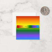 Rainbow Happy Retirement! Mitteilungskarte (Vorderseite/Rückseite Beispiel)