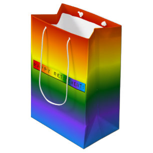 Rainbow Happy Retirement! Mittlere Geschenktüte