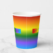 Rainbow Happy Retirement! Pappbecher (Rechts)