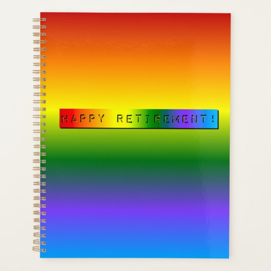 Rainbow Happy Retirement! Planer (Vorderseite)