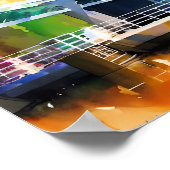 Rainbow Harbour WaterColor Poster (Ecke)