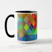 Rainbow Harlequin mit farbigem Rauch Tasse (Links)