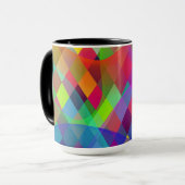 Rainbow Harlequin mit farbigem Rauch Tasse (Vorderseite Links)
