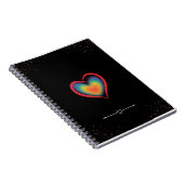 Rainbow Hart Notizblock (Rechte Seite)