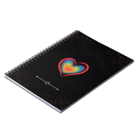 Rainbow Hart Notizblock (Linke Seite)