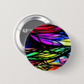Rainbow-Hartglas-Farbiger Extravaganter Spaß Button (Vorne & Hinten)